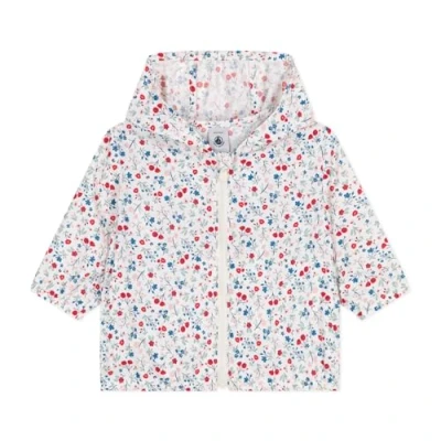 Abbildung von Petit Bateau Floral Regenjacke / wasserabweisende Jacke für Kinder, Größe: 86, Marshmallow multico