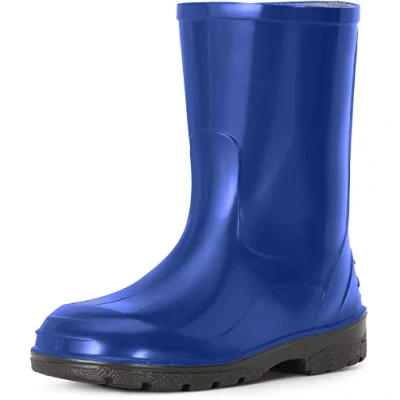 Abbildung von Ladeheid Gummistiefel Kinder Hohe wasserdichte Regenstiefel für Jungen und Mädchen LA 939 (Blau 2, 24 EU)