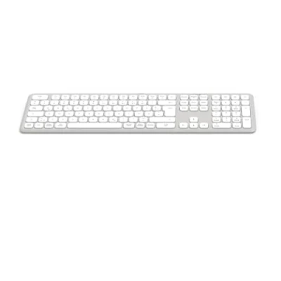 Abbildung von Hama Tastatur kabellos (Multi Device mit Funk/Bluetooth für PC, Smartphone, Tablet, Vollformat, Batterien, leise Scissortasten, Multimedia Tasten, deutsches QWERTZ Layout) weiß