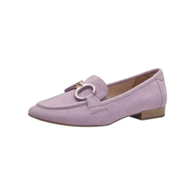 Abbildung von Tamaris COMFORT Damen Slipper aus Leder mit Blockabsatz, Lila (Lavender), 39 EU