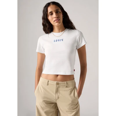Abbildung von Levi&#039;s Essential Sporty TEE Tshirt print, Damen, Größe: XS, Bright white