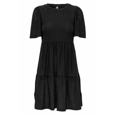 Abbildung von JDY MIT Lochstickerei Jdycarla Freizeitkleid, Damen, Größe: XS, Schwarz