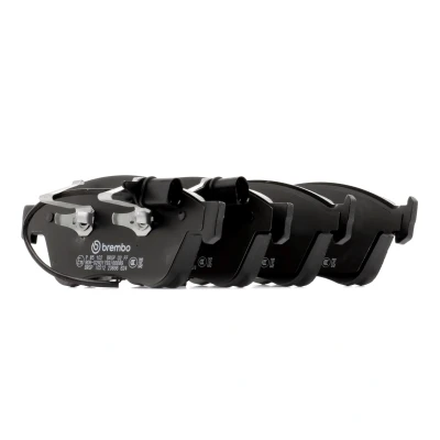 Abbildung von BREMBO P 85 102 Bremsbelagsatz inkl. Verschleißwarnkontakt mit Kolbenclip ohne Zubehör AUDI: A8 D3, A6 C6 Avant, Saloon, VOLKSWAGEN: Phaeton