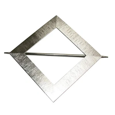 Abbildung von GARDINIA Dekospange Uranus mit Stab, Vorhang Raffhalter zum Dekorieren / Raffen von Stoffen und Vorhängen, Außenmaß Ø 14,5 cm, Metall, Edelstahl Optik