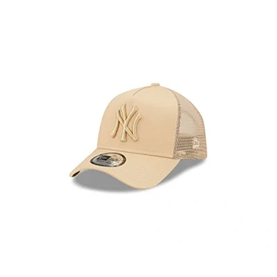 Abbildung von New Era Trucker Cap York Yankees Beige Kinder Fan Baseball gebogener Schirm Teamlogo Child