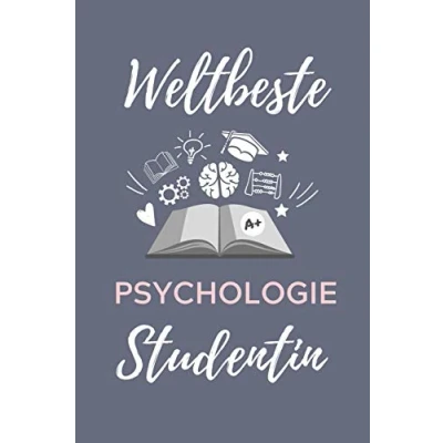 Abbildung von WELTBESTE Psychologie STUDENTIN: A5 Notizbuch KARIERT für Studenten zukünftige Psychologen zum Studienstart Erstes Semester Abitur witzige Geschenkidee