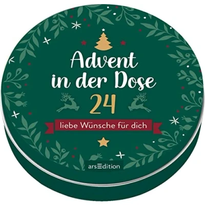 Abbildung von Advent in der Dose. 24 liebe Wünsche für dich: Herzerwärmender Adventskalender Erwachsene
