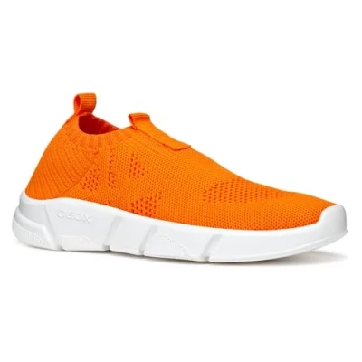 Abbildung von Geox J ARIL Slipper für Kinder, Größe: 30, Orange Schuhe