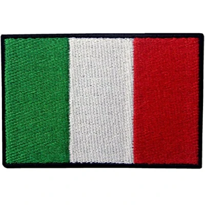 Abbildung von Italien Flagge Italienisch Nationales Emblem Bestickter Aufnäher zum Aufbügeln/Annähen