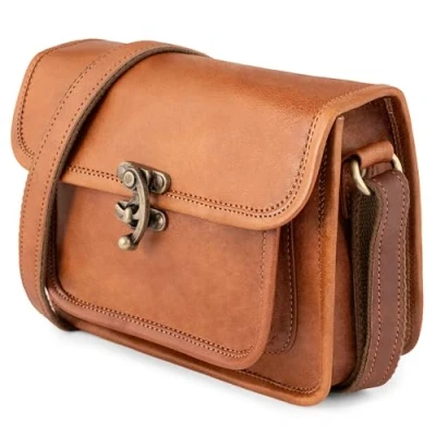 Abbildung von Berliner Bags Vintage Umhängetasche Helena, Schultertasche aus Leder, Handtasche Crossbody Bag für Damen Braun
