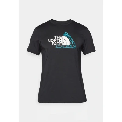 Abbildung von The North Face Mountain Foundation TEE Graphic Sport Tshirt, Herren, Größe: Small, Black