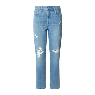 Abbildung von Pepe Jeans Tapered Fit, Damen, Größe: 24x30, Light stone wash destroy