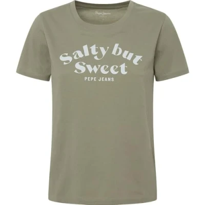Abbildung von Pepe Jeans Effie Tshirt print, Damen, Größe: Medium, Washed green