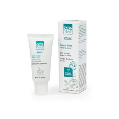 Abbildung von Cytolnat Kojic Pflege gegen Altersflecken Gesicht, Dekolleté, Hände Empfindliche Haut Mildert und stoppt das Auftreten von (Sonnenlicht, Hautalterung, Schwangerschaftshormone) 30 ml