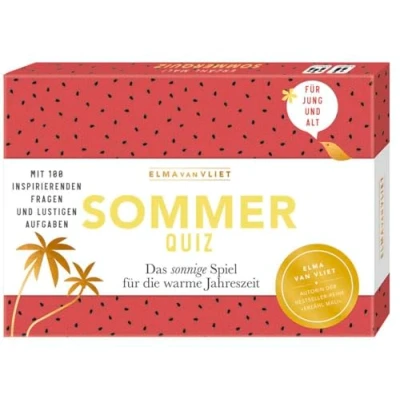 Abbildung von Elma van Vliet Erzähl mal! Sommerquiz: Das sonnige Spiel für die warme Jahreszeit. Mit 100 inspirierenden Fragen und lustigen Aufgaben