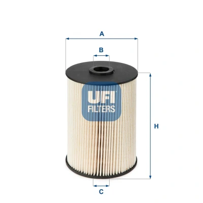 Abbildung von UFI 27.175.00 Luftfilter 277 140, 190,5 Filtereinsatz FIAT: Ducato I Platform/Chassis, Van, Panorama, PEUGEOT: J5 Platform / Chassis