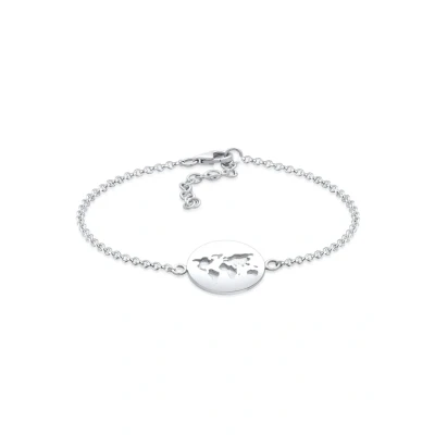 Abbildung von Elli Globe Armband, Damen, Größe: 17, Silver
