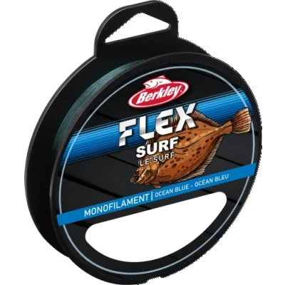 Abbildung von Berkley Flex SS monofile Brandungsschnüre stark, wenig Drall, leicht zu knoten, sehr abriebfest, salzwasserfest perfekt für den Salzwasserangler!, ozeanblau