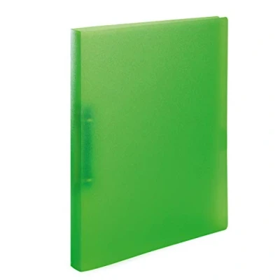 Abbildung von HERMA Ringbücher A4 Hellgrün Transluzent Set, 3 Stück, schmal, 2 Ringe, 25 mm breit, Ringordner aus Kunststoff mit Niederhalter für Kinder, Jungen und Mädchen