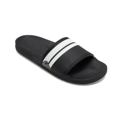 Abbildung von Quiksilver RIVI Slide Badesandale, Herren, Größe: 42, Black/white Kunststoff