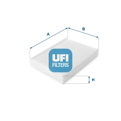 Abbildung von UFI 54.162.00 Innenraumfilter Aktivkohlefilter 218 266 21 FIAT: Grande Punto Hatchback, Evo III Hatchback