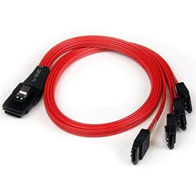 Abbildung von StarTech.com SFF 8087 auf 4x SATA Kabel 50 cm Internes Mini SAS Serial ATA Reverse Multilane 36 Pin / S 7