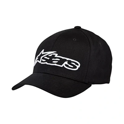 Abbildung von Alpinestars Herren Hat/Beanie Blaze Flexfit Baseball Kappe, BLACK/WHITE, L XL EU