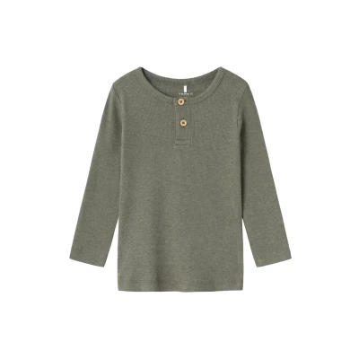 Abbildung von NAME IT Jungen Nmmkab Ls Top Noos Langarm Shirt, Dusty Olive/Detail:Melange, 98