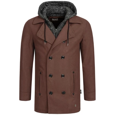 Abbildung von Indicode Jeans Kurzmantel, Herren, Größe: Small, Brown