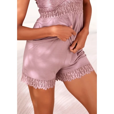 Abbildung von Lascana Nachtwäsche Hose, Damen, Größe: 32/34, Mauve