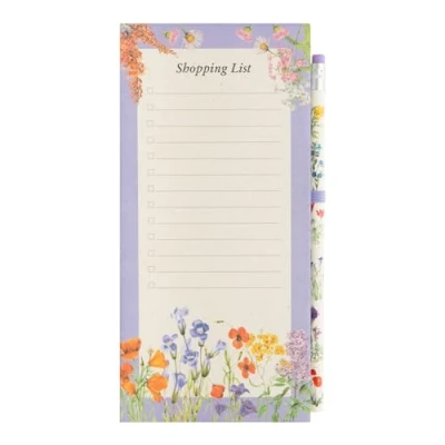 Abbildung von Grupo Erik Notizblock Klein Wild Flowers Einkaufsliste Magnetisch Kühlschrank Notizzettel To Do Liste Block