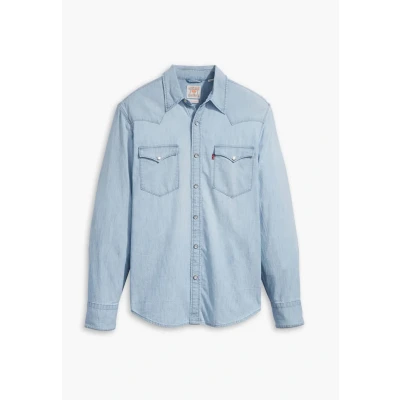 Abbildung von Levi&#039;s Barstow Western Standard Hemd, Herren, Größe: XS, Burnett light chambray
