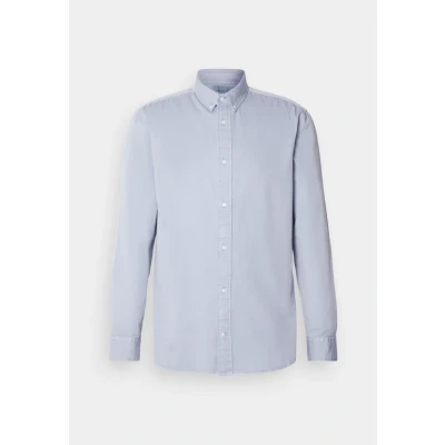 Abbildung von Calvin Klein Garment DYED Shirt Hemd, Herren, Größe: Medium, Zen blue