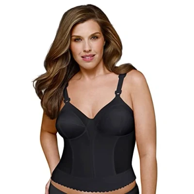 Abbildung von EXQUISITE FORM Fully Women&#039;s Back Close Longline Bra #5107532, 36D, Black