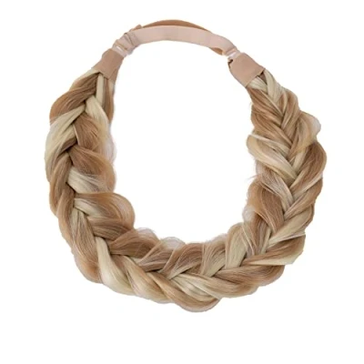 Abbildung von CAISHA Zopf Haarteil Haarband Stirnband Haarschmuck Geflochten Hellblond Geträhnt HZ209