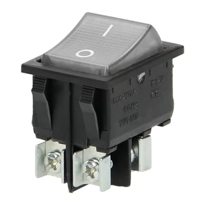Abbildung von Miratic Unterbeleuchtet Kippschalter 230v, Schalter 230V Versorgungsspannung: , 50Hz Strom: 20 A (transparentes, schwarzes Gehäuse)