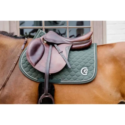 Abbildung von Kentucky Horsewear Schabracke Onion Quilt 3D Logo Springen Pine Green