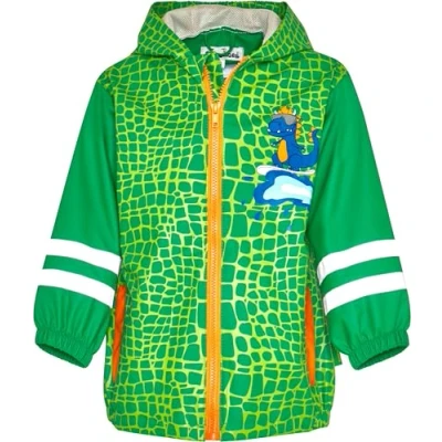 Abbildung von Playshoes Unisex Kinder Regenjacke Wind Und Wasserdicht Regenmantel Regenbekleidung, Dino, 116 EU