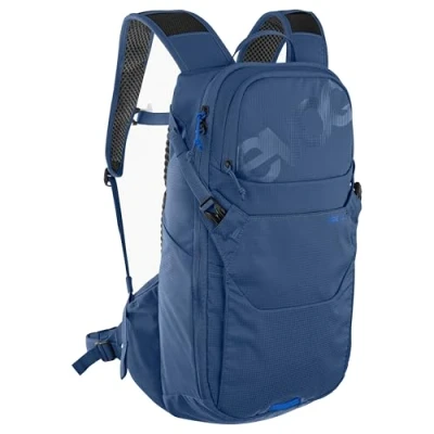 Abbildung von EVOC Ride 12 Protektor Fahrradrucksack, Trekkingrucksack (cleveres Taschenmanagement, Backpack mit Rückenpolsterung, 2l Trinkblase), Denim
