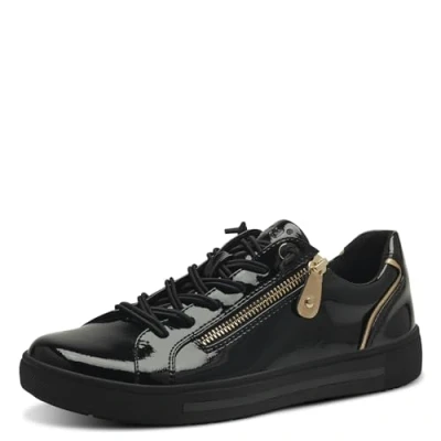 Abbildung von Jana Sneaker low, Damen, Größe: 37, Black pat gold Schuhe