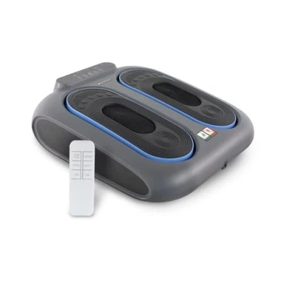 Abbildung von Mobiclinic, Fußmassagegerät, Vibration 10 Geschwindigkeitsstufen, 5 Programme, Timer, Fuß und Beinmassagegerät mit Vibration, Fernbedienung Bedienfeld LED, VIBFIT