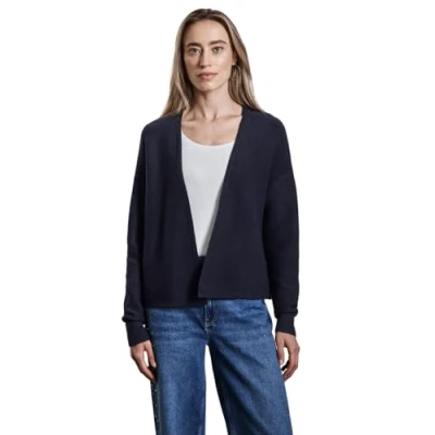 Abbildung von Street One Offener Struktur Strickjacke, Damen, Größe: 36, Blau