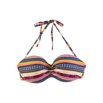 Abbildung von Protest MM Leslie 18 CCUP Damen Mix &amp; Match Bandeau Bikini Beet Red S/36