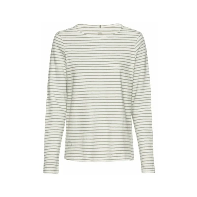 Abbildung von camel active Langarmshirt, Damen, Größe: XXL, Eukalyptus stripes