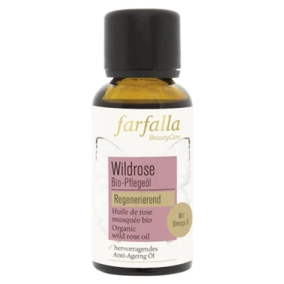 Abbildung von farfalla Wildrose Bio Pflegeöl Feuchtigkeit 100% zertifizierte Naturkosmetik, 30ml
