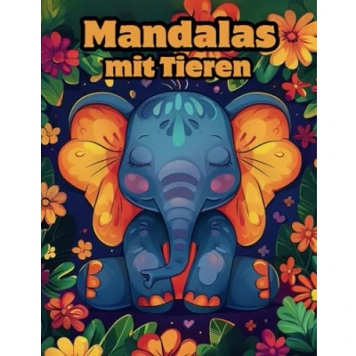 Abbildung von Mandalas mit Tieren 52 Motive zum Ausmalen 51 positiven Affirmationen