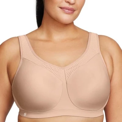 Abbildung von Große Größen Plusgröße Bügel Sport BH für hohe Belastung Nr. 9066, Schwarz, 85C