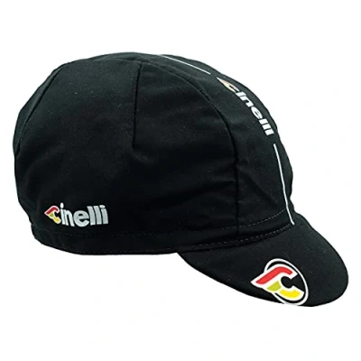 Abbildung von Cinelli C0171BT Supercorsa Baumwolle Mütze Schwarz, Einheitsgröße