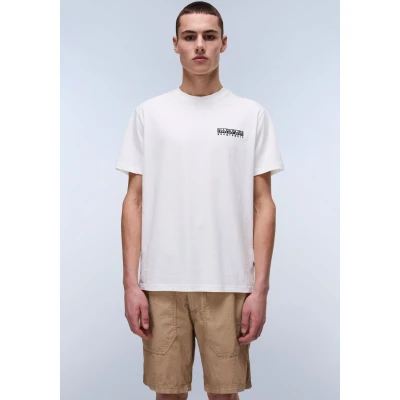 Abbildung von Napapijri Vignoni BACK Tshirt print, Herren, Größe: Small, White heron