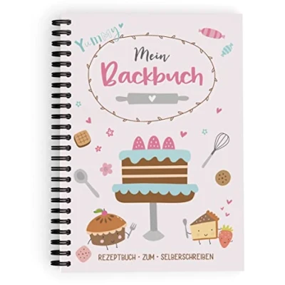 Abbildung von KuschelICH Backbuch zum Selberschreiben Ringbuch DIN A5 mit Inhaltsverzeichnis &amp; Schutzcover